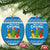 Santa Fist Christmas Ceramic Ornament Xmas Holiday Patterns - Wonder Print Shop