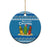 Santa Fist Christmas Ceramic Ornament Xmas Holiday Patterns - Wonder Print Shop