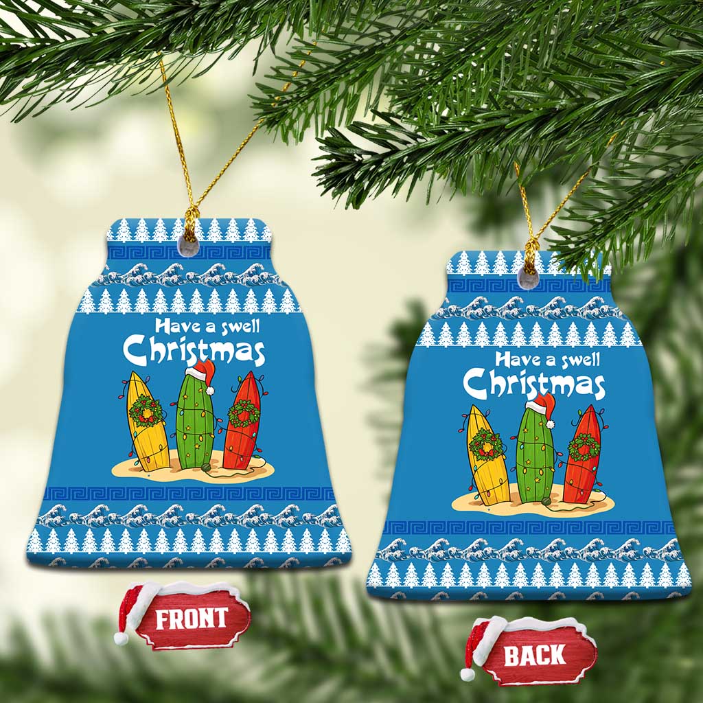 Santa Fist Christmas Ceramic Ornament Xmas Holiday Patterns - Wonder Print Shop