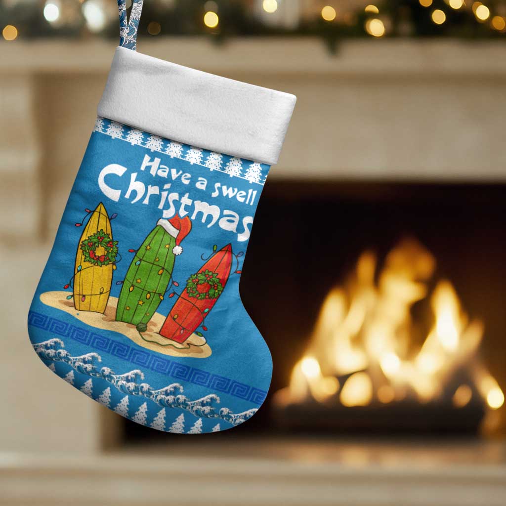 Santa Fist Christmas Stocking Xmas Holiday Patterns - Wonder Print Shop