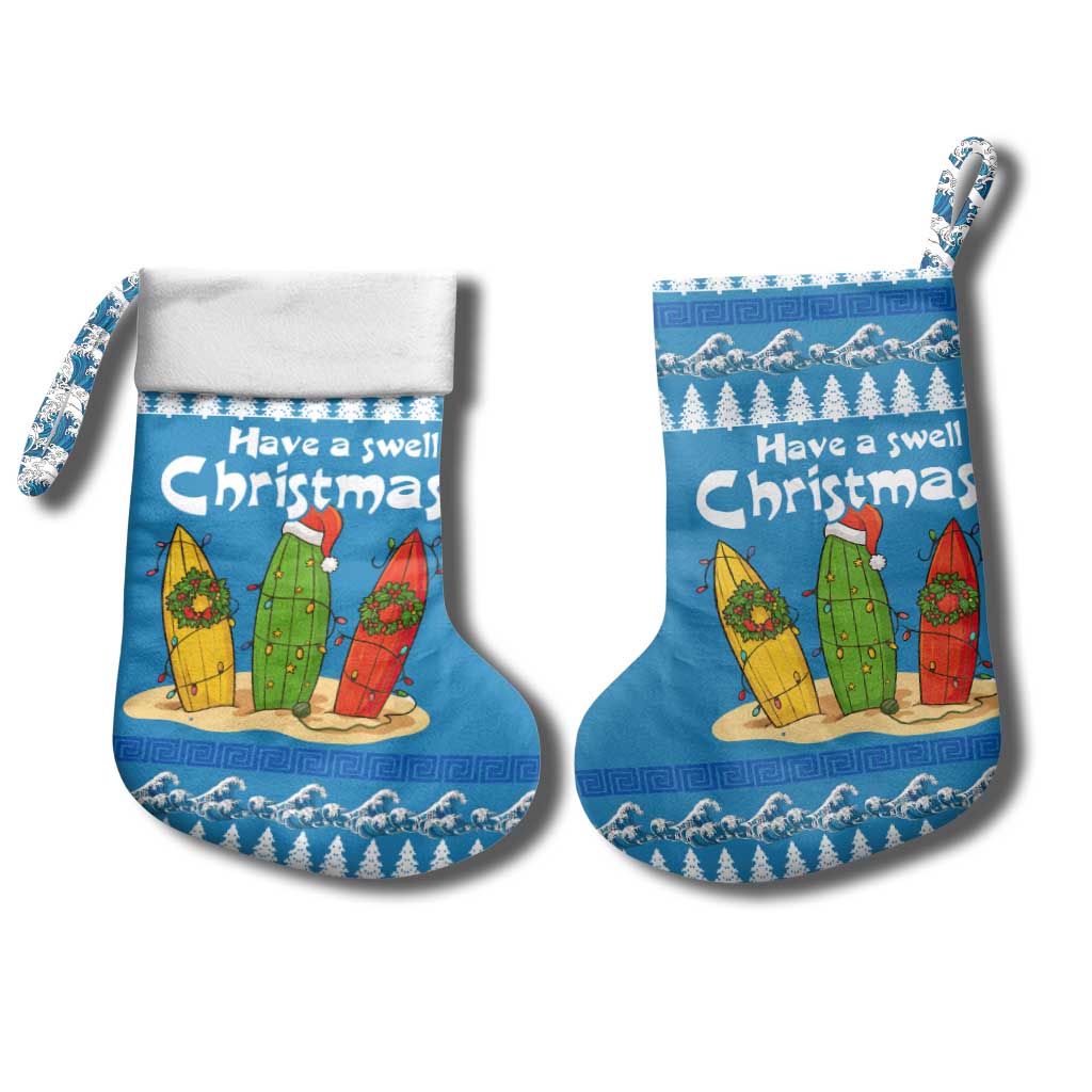 Santa Fist Christmas Stocking Xmas Holiday Patterns - Wonder Print Shop
