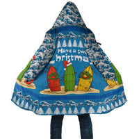 Santa Fist Christmas Cloak Xmas Holiday Patterns - Wonder Print Shop