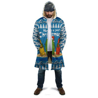 Santa Fist Christmas Cloak Xmas Holiday Patterns - Wonder Print Shop