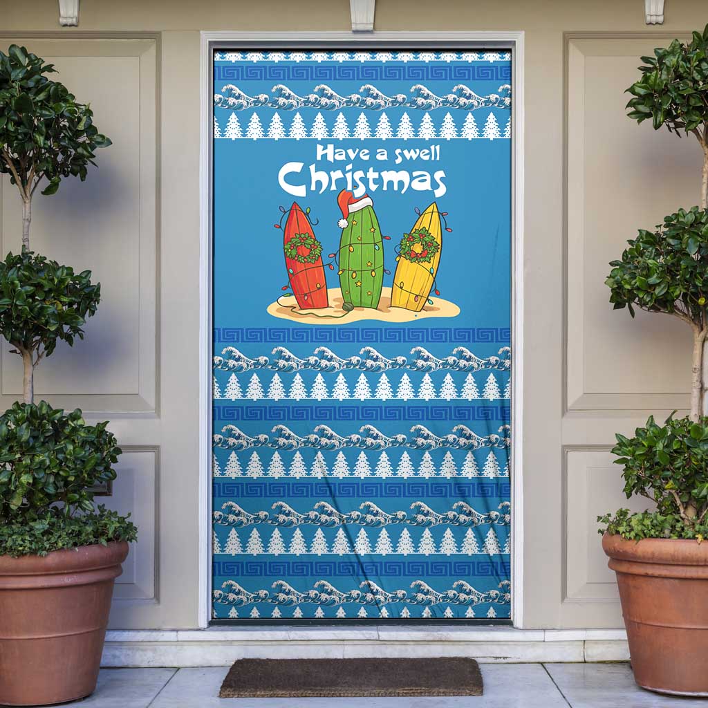 Santa Fist Christmas Door Cover Xmas Holiday Patterns - Wonder Print Shop