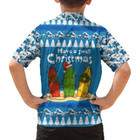Santa Fist Christmas Family Matching Off The Shoulder Long Sleeve Dress and Hawaiian Shirt Xmas Holiday Patterns - Wonder Print Shop