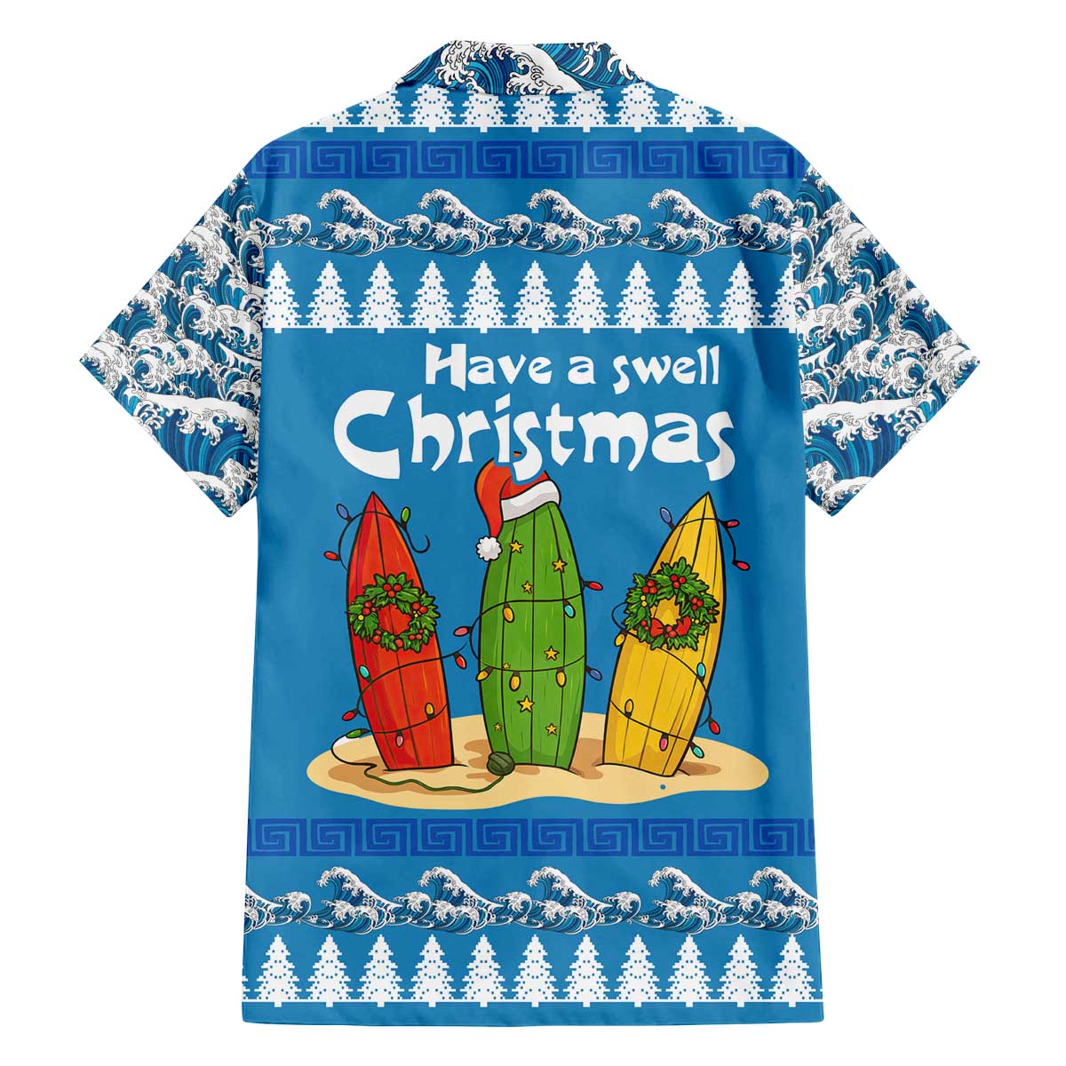 Santa Fist Christmas Family Matching Off The Shoulder Long Sleeve Dress and Hawaiian Shirt Xmas Holiday Patterns - Wonder Print Shop