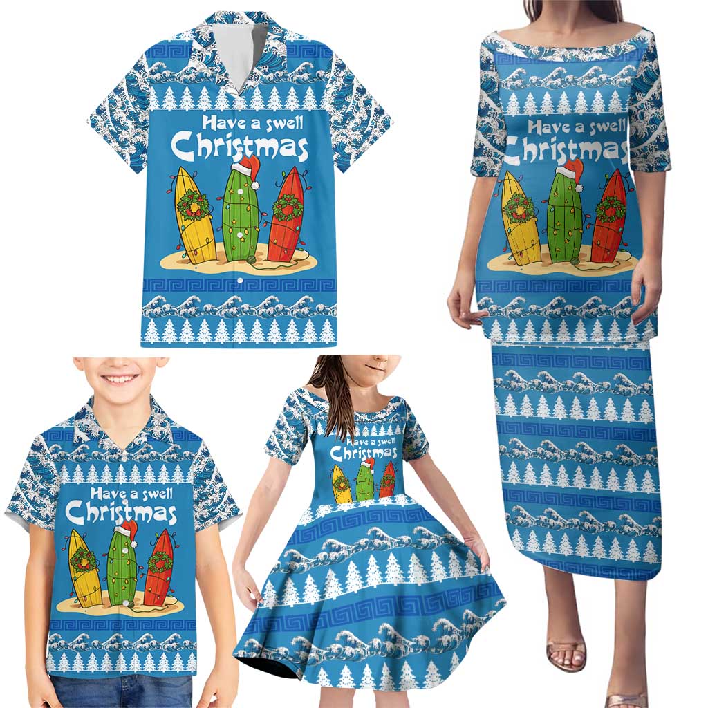 Santa Fist Christmas Family Matching Puletasi and Hawaiian Shirt Xmas Holiday Patterns - Wonder Print Shop