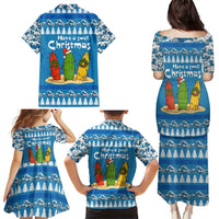 Santa Fist Christmas Family Matching Puletasi and Hawaiian Shirt Xmas Holiday Patterns - Wonder Print Shop