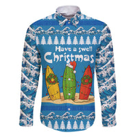 Santa Fist Christmas Family Matching Short Sleeve Bodycon Dress and Hawaiian Shirt Xmas Holiday Patterns - Wonder Print Shop