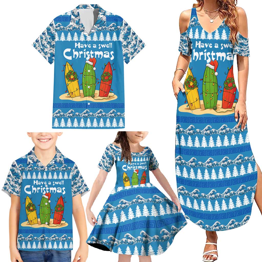 Santa Fist Christmas Family Matching Summer Maxi Dress and Hawaiian Shirt Xmas Holiday Patterns - Wonder Print Shop