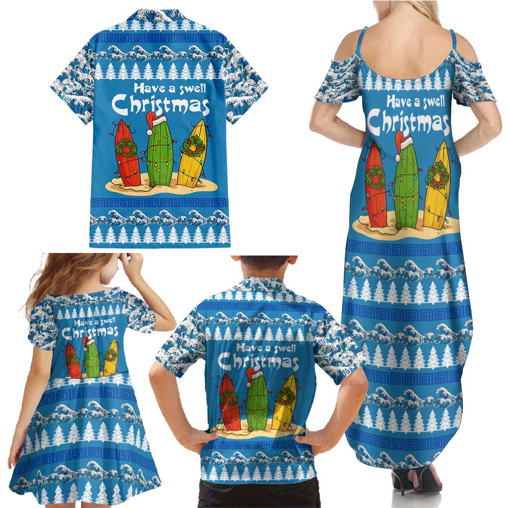 Santa Fist Christmas Family Matching Summer Maxi Dress and Hawaiian Shirt Xmas Holiday Patterns - Wonder Print Shop