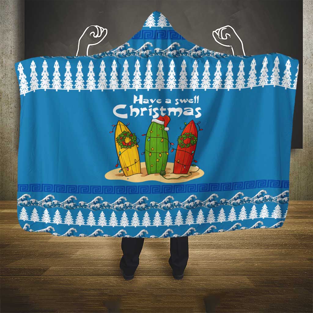 Santa Fist Christmas Hooded Blanket Xmas Holiday Patterns - Wonder Print Shop