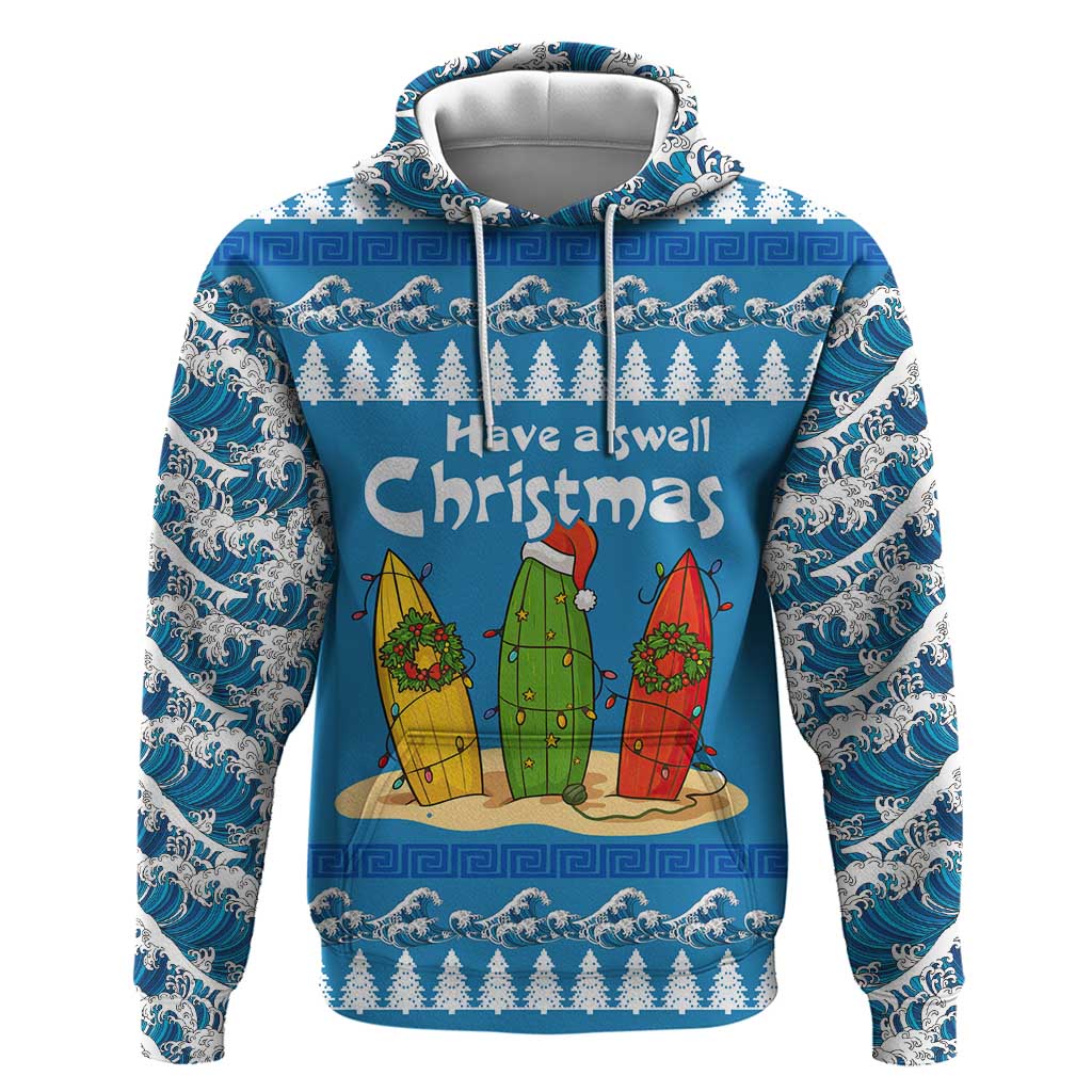 Santa Fist Christmas Hoodie Xmas Holiday Patterns - Wonder Print Shop