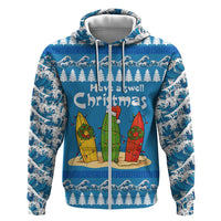 Santa Fist Christmas Hoodie Xmas Holiday Patterns - Wonder Print Shop