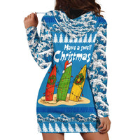 Santa Fist Christmas Hoodie Dress Xmas Holiday Patterns - Wonder Print Shop