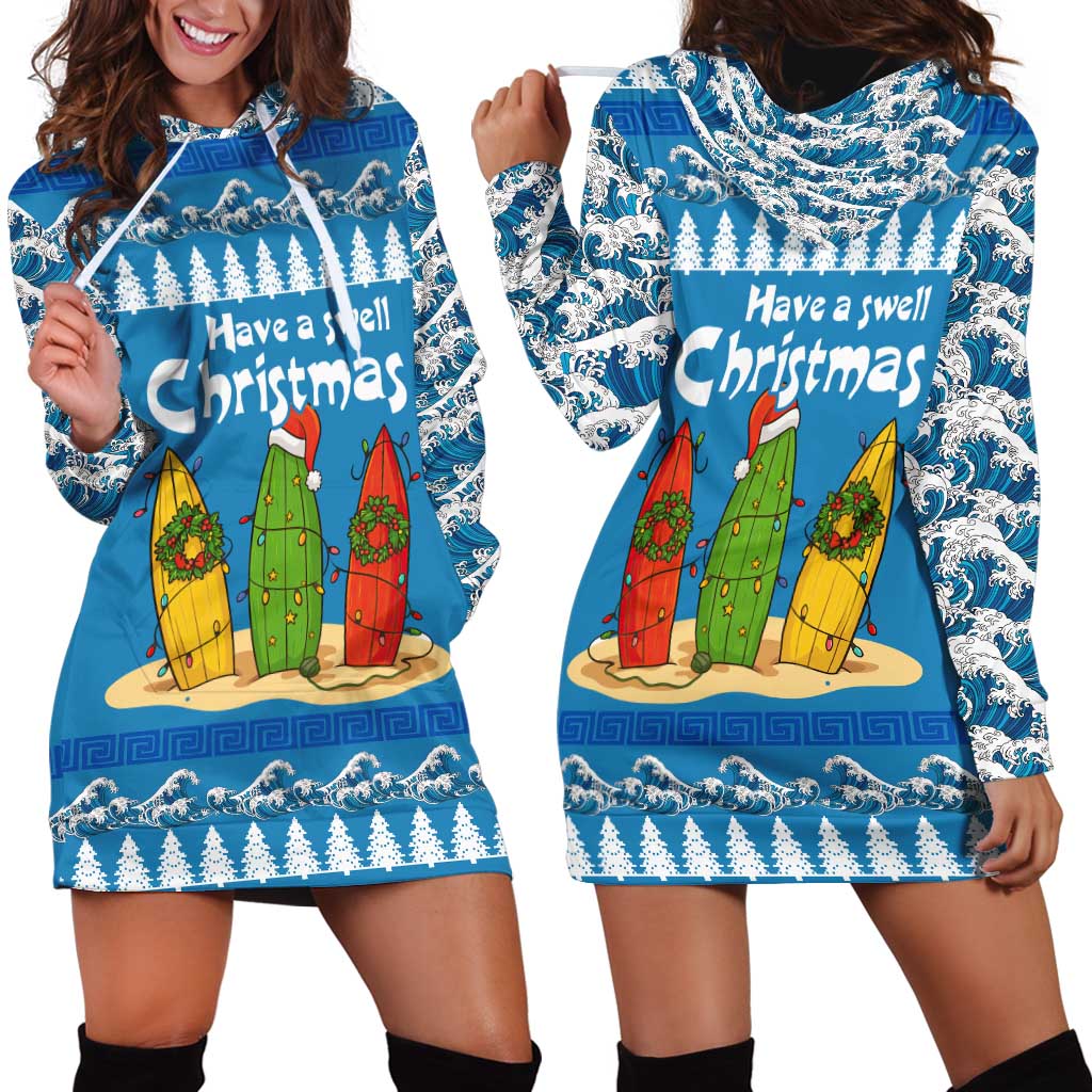 Santa Fist Christmas Hoodie Dress Xmas Holiday Patterns - Wonder Print Shop