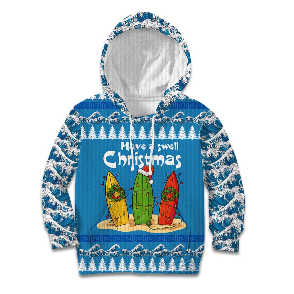 Santa Fist Christmas Kid Hoodie Xmas Holiday Patterns - Wonder Print Shop