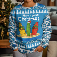 Santa Fist Christmas Kid Ugly Christmas Sweater Xmas Holiday Patterns - Wonder Print Shop