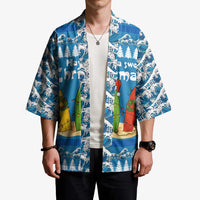 Santa Fist Christmas Kimono Xmas Holiday Patterns - Wonder Print Shop