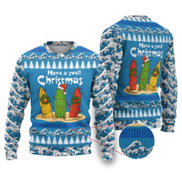 Santa Fist Christmas Ugly Christmas Sweater Xmas Holiday Patterns - Wonder Print Shop