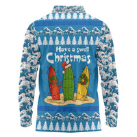 Santa Fist Christmas Long Sleeve Polo Shirt Xmas Holiday Patterns - Wonder Print Shop