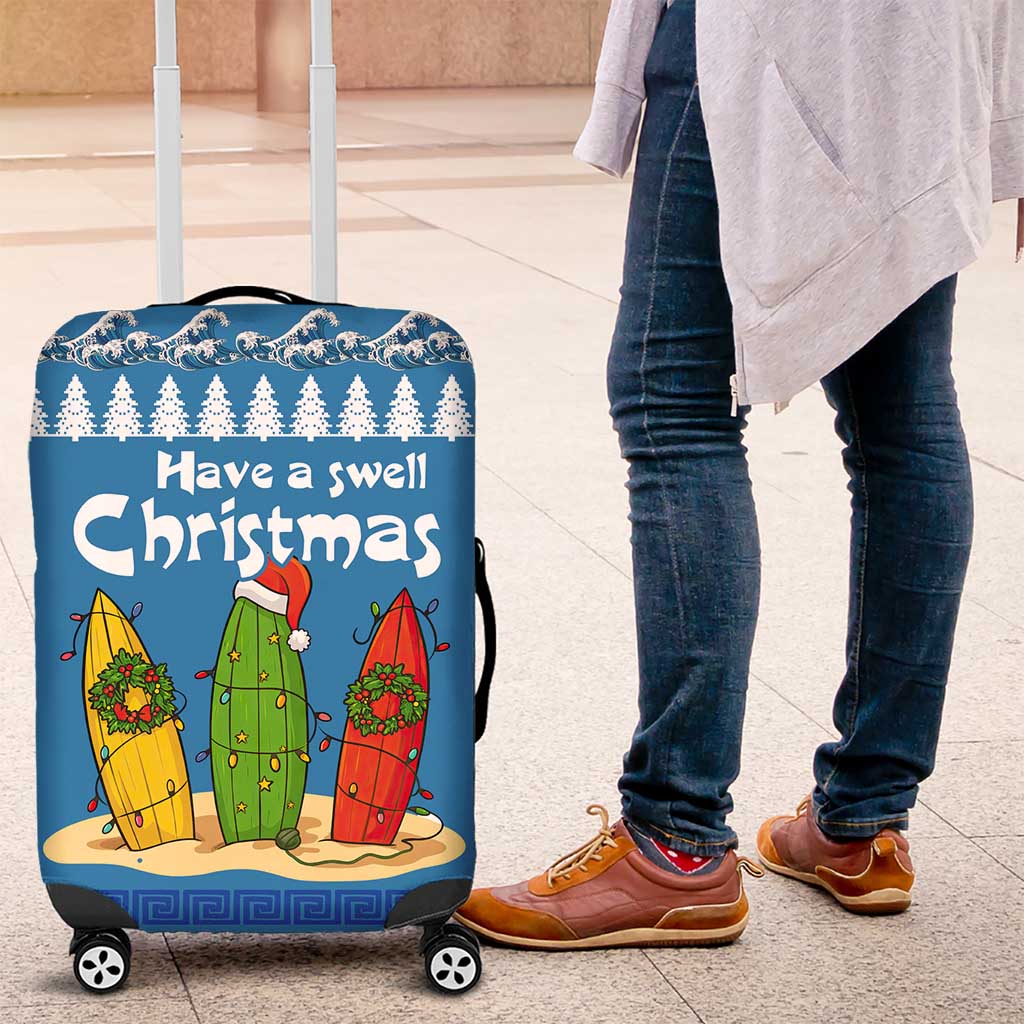 Santa Fist Christmas Luggage Cover Xmas Holiday Patterns - Wonder Print Shop