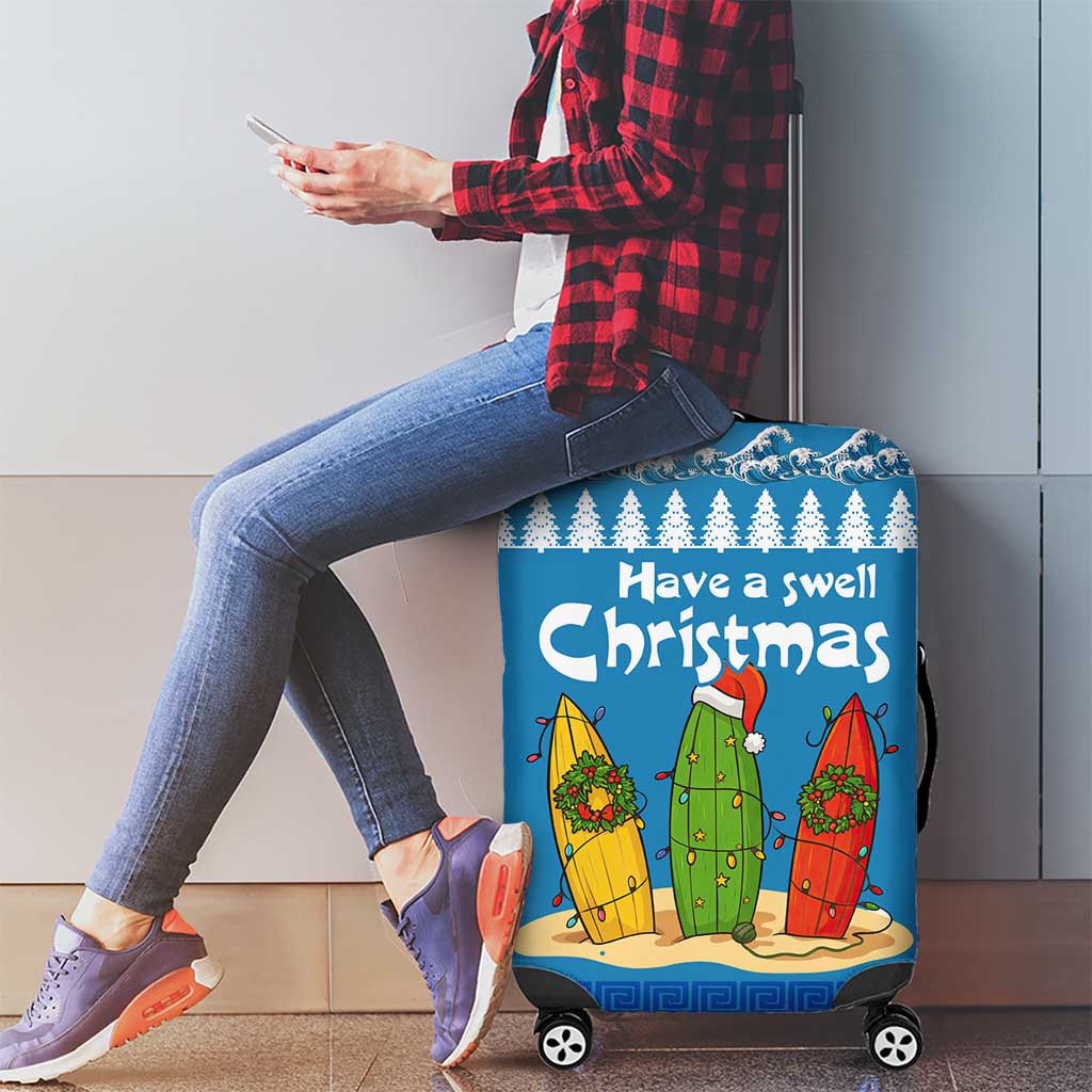 Santa Fist Christmas Luggage Cover Xmas Holiday Patterns - Wonder Print Shop