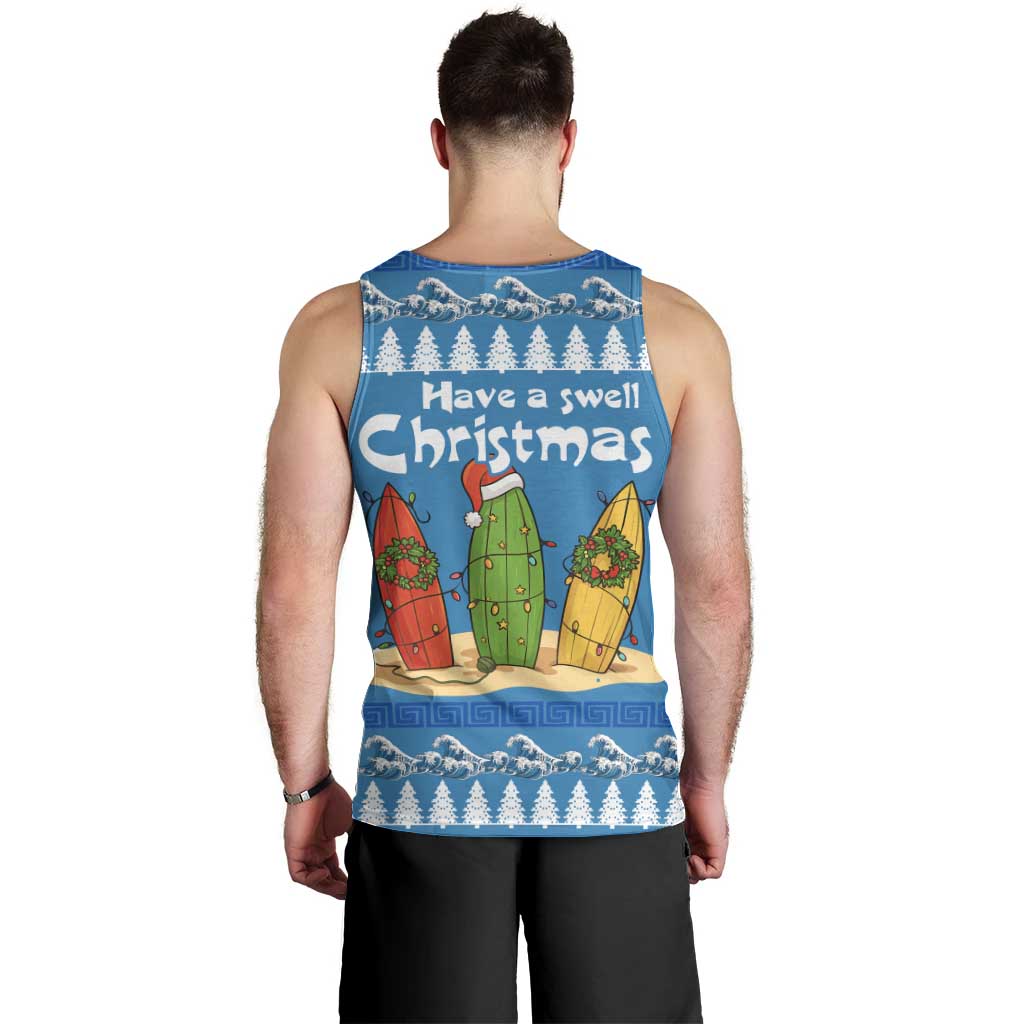 Santa Fist Christmas Men Tank Top Xmas Holiday Patterns - Wonder Print Shop