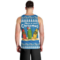 Santa Fist Christmas Men Tank Top Xmas Holiday Patterns - Wonder Print Shop