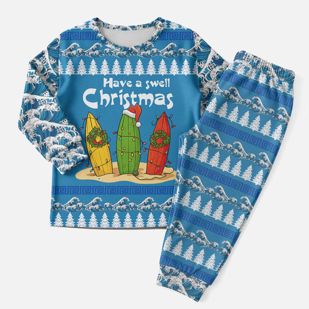 Santa Fist Christmas Pajama Set Xmas Holiday Patterns - Wonder Print Shop