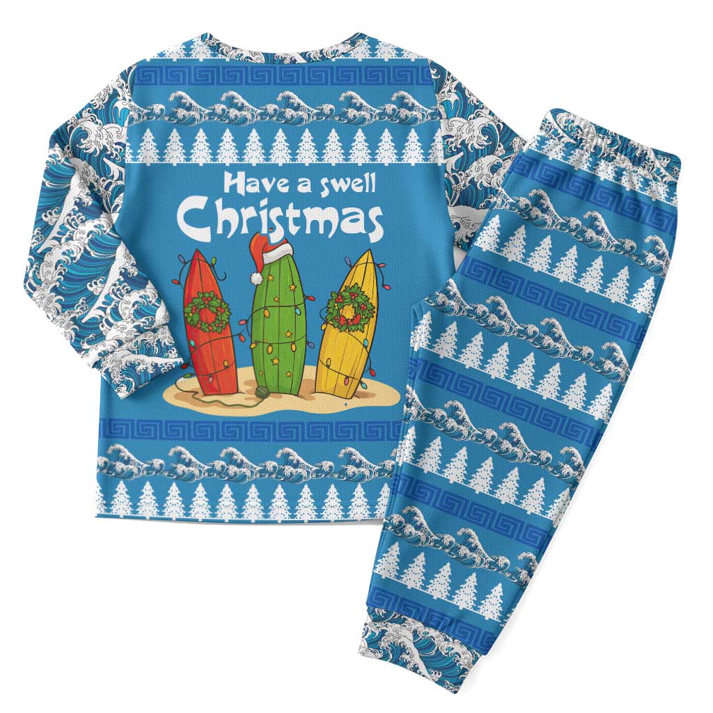 Santa Fist Christmas Pajama Set Xmas Holiday Patterns - Wonder Print Shop