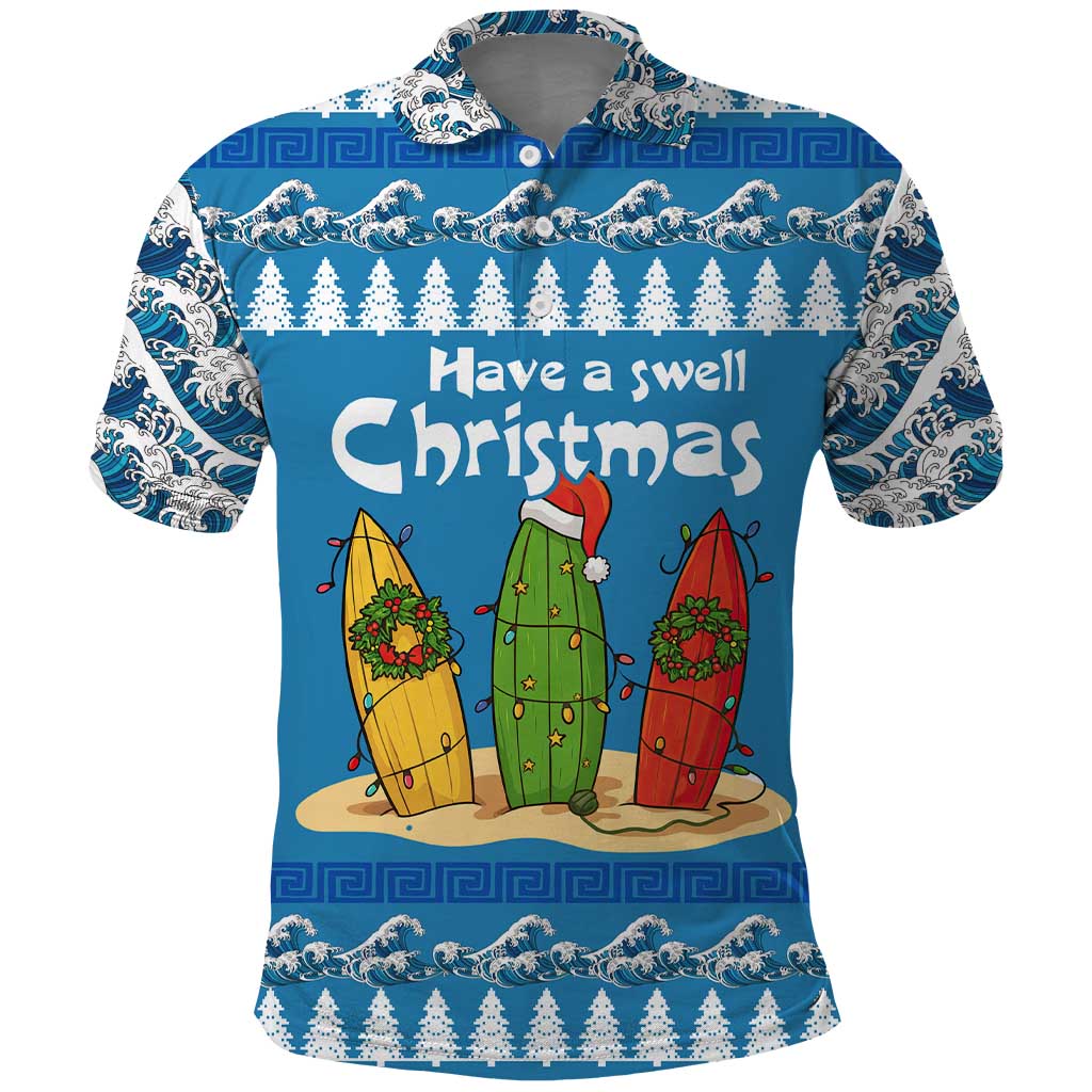 Santa Fist Christmas Polo Shirt Xmas Holiday Patterns - Wonder Print Shop