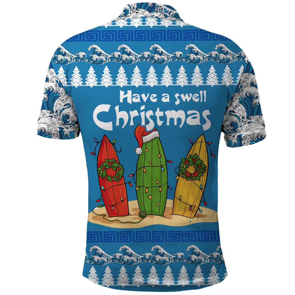 Santa Fist Christmas Polo Shirt Xmas Holiday Patterns - Wonder Print Shop