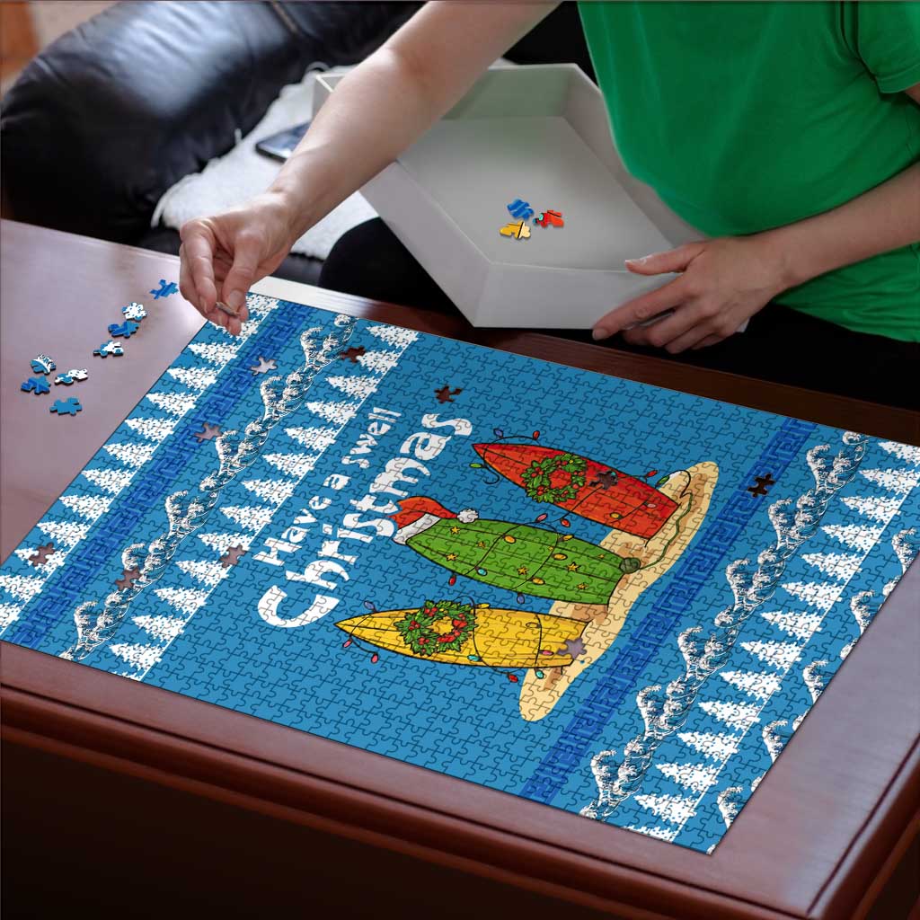 Santa Fist Christmas Puzzle Xmas Holiday Patterns - Wonder Print Shop