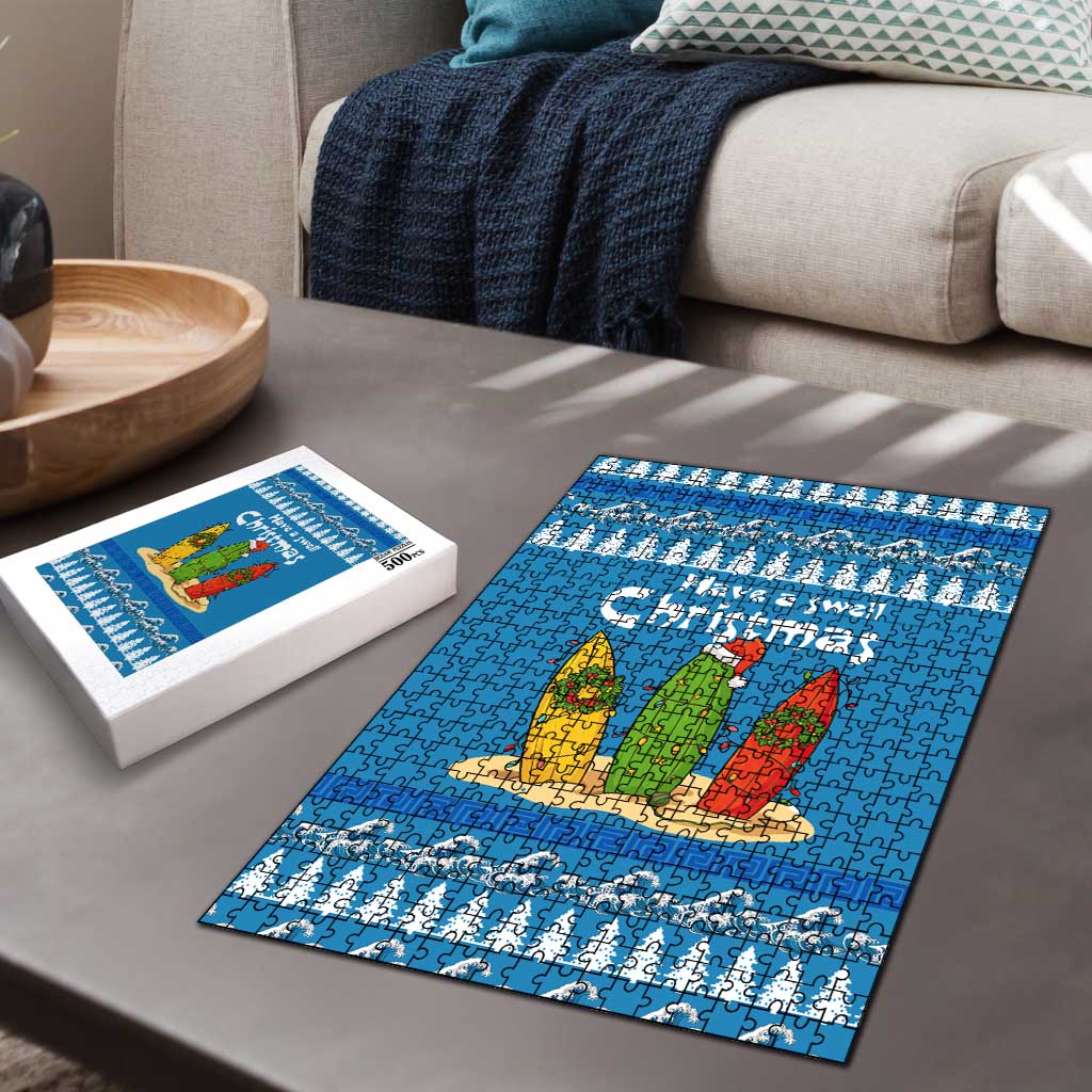 Santa Fist Christmas Puzzle Xmas Holiday Patterns - Wonder Print Shop