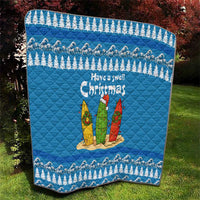 Santa Fist Christmas Quilt Xmas Holiday Patterns - Wonder Print Shop