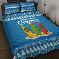 Santa Fist Christmas Quilt Bed Set Xmas Holiday Patterns - Wonder Print Shop