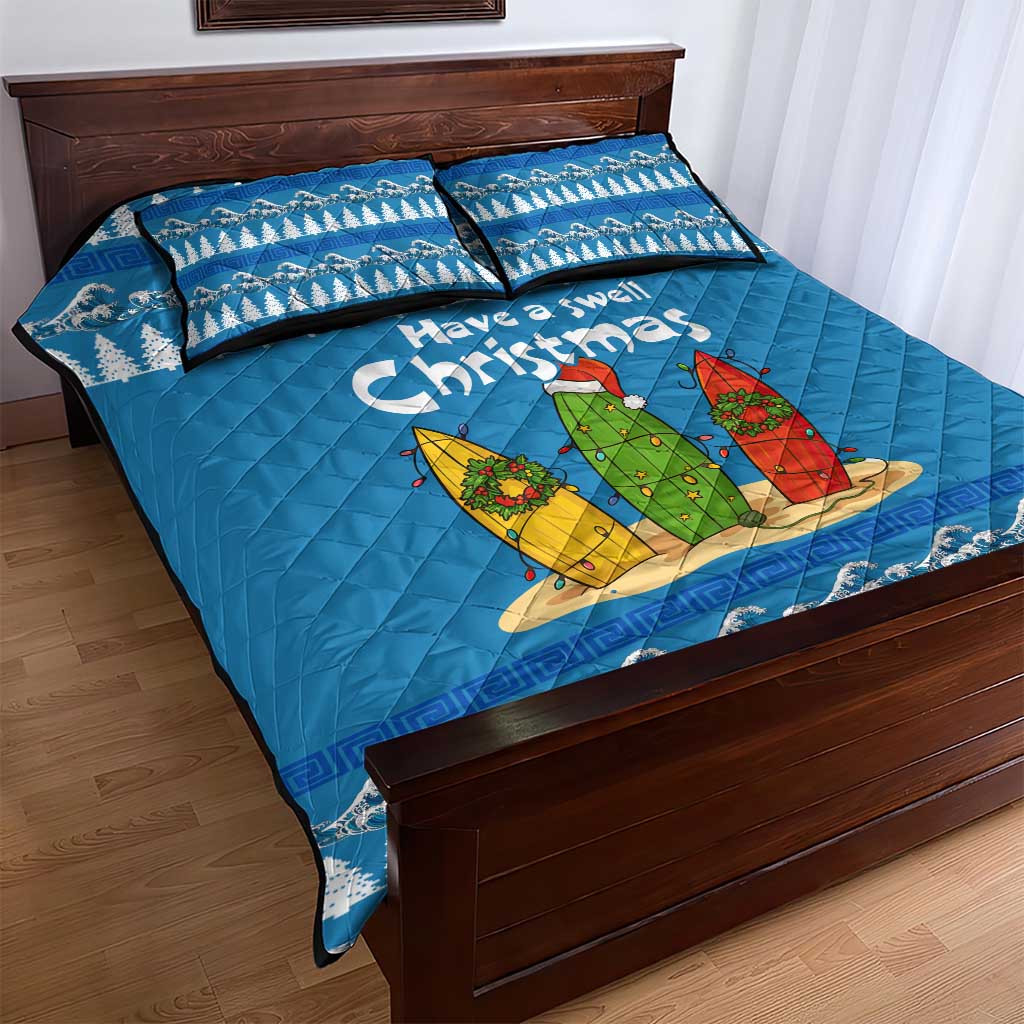 Santa Fist Christmas Quilt Bed Set Xmas Holiday Patterns - Wonder Print Shop