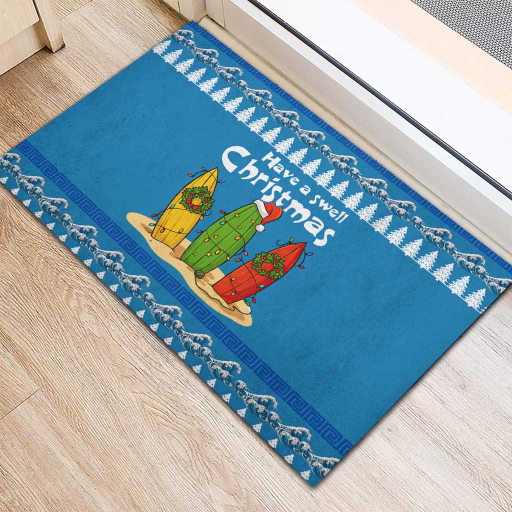 Santa Fist Christmas Rubber Doormat Xmas Holiday Patterns - Wonder Print Shop