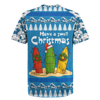 Santa Fist Christmas Rugby Jersey Xmas Holiday Patterns - Wonder Print Shop