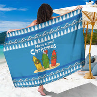 Santa Fist Christmas Sarong Xmas Holiday Patterns - Wonder Print Shop