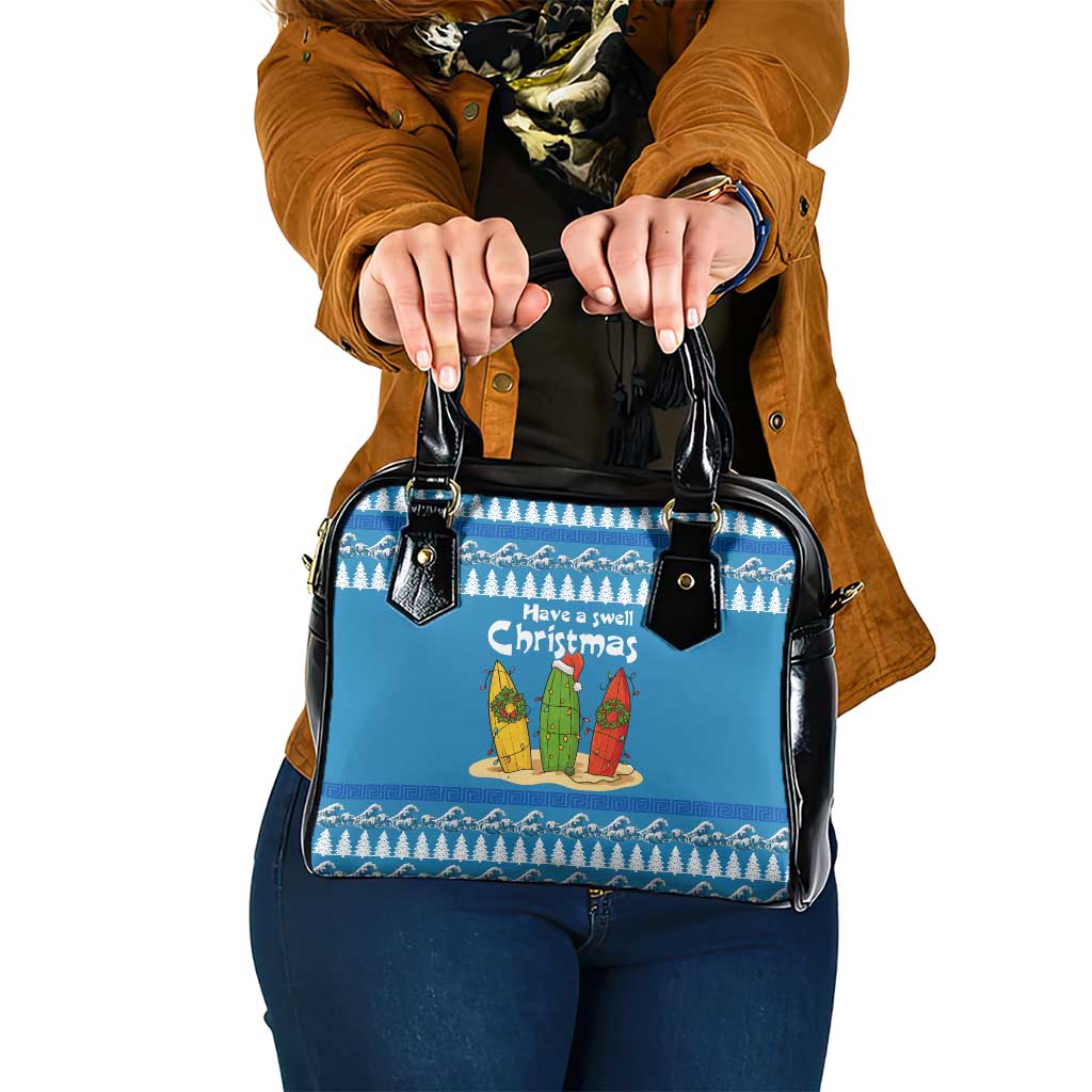 Santa Fist Christmas Shoulder Handbag Xmas Holiday Patterns - Wonder Print Shop