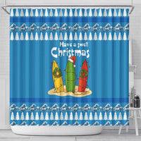 Santa Fist Christmas Shower Curtain Xmas Holiday Patterns - Wonder Print Shop