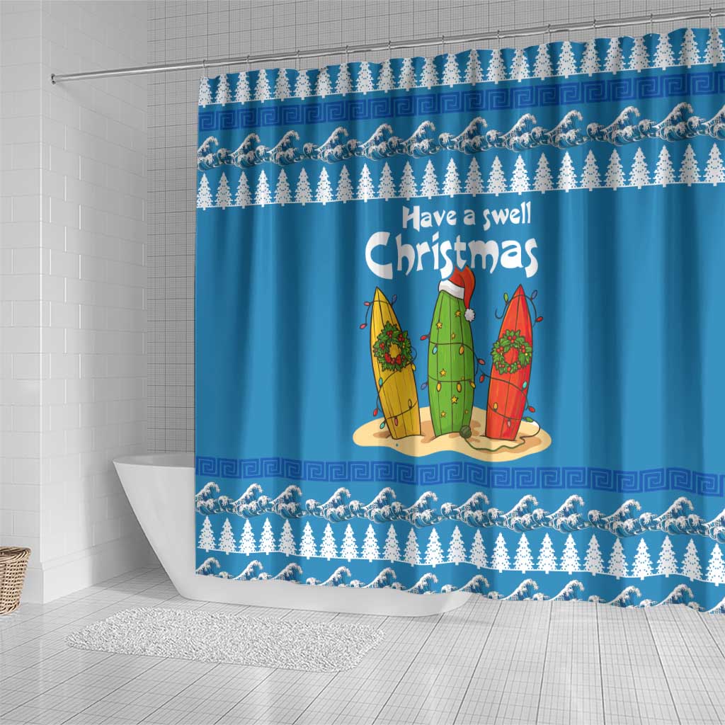 Santa Fist Christmas Shower Curtain Xmas Holiday Patterns - Wonder Print Shop