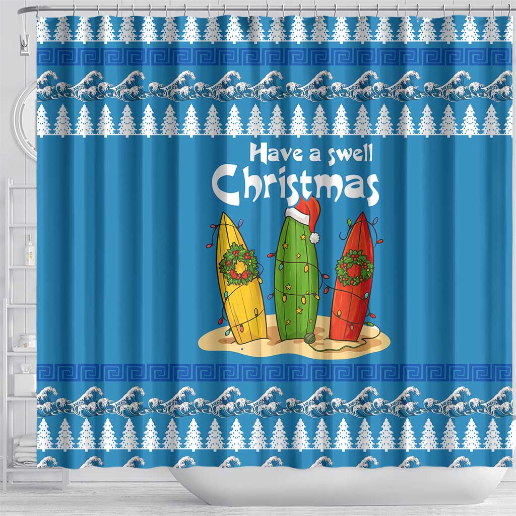 Santa Fist Christmas Shower Curtain Xmas Holiday Patterns - Wonder Print Shop
