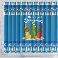 Santa Fist Christmas Shower Curtain Xmas Holiday Patterns - Wonder Print Shop