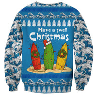 Santa Fist Christmas Sweatshirt Xmas Holiday Patterns - Wonder Print Shop