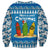 Santa Fist Christmas Sweatshirt Xmas Holiday Patterns - Wonder Print Shop