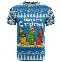 Santa Fist Christmas T Shirt Xmas Holiday Patterns - Wonder Print Shop