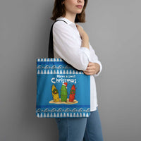 Santa Fist Christmas Tote Bag Xmas Holiday Patterns - Wonder Print Shop